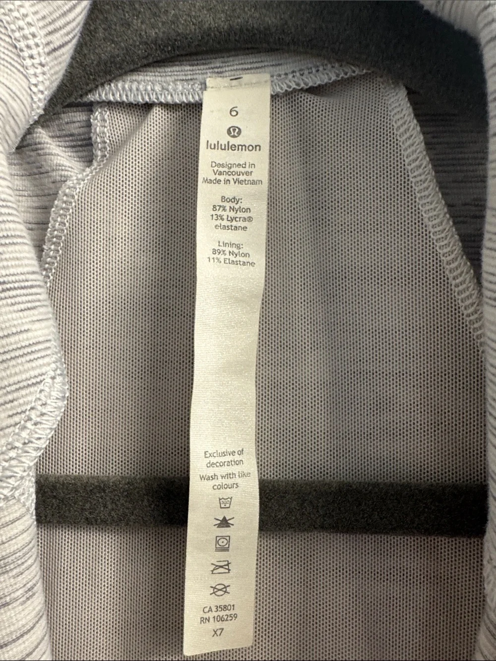 lululemon athletica Heathered Light Gray Zip-Up Bomber Jacket